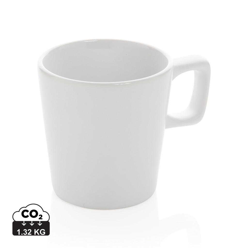 Tasse personnalisée design moderne 300 ml Blanc / Blanc